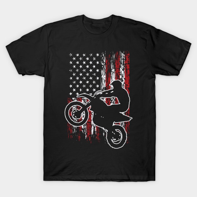 MOTOCROSS USA BIKER T-Shirt by OffRoadStyles